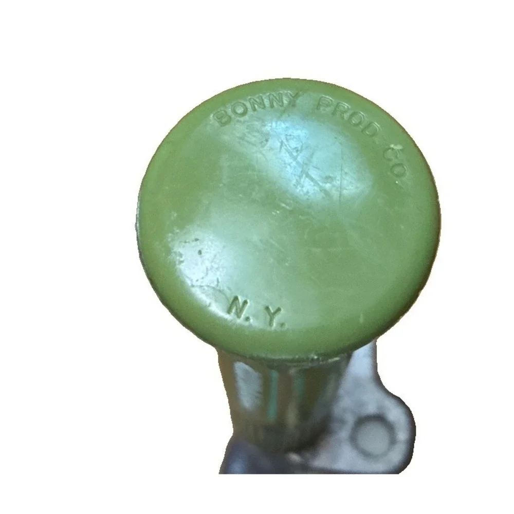 Vintage Disher Ice Cream Scoop Green Handle Bonny Products USA Size 16 2.5